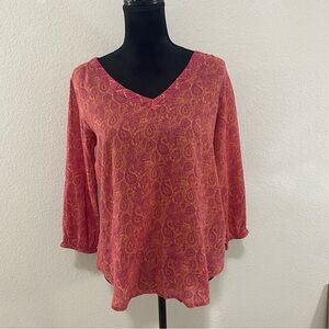 Cost Plus World Market Pink and Orange Top